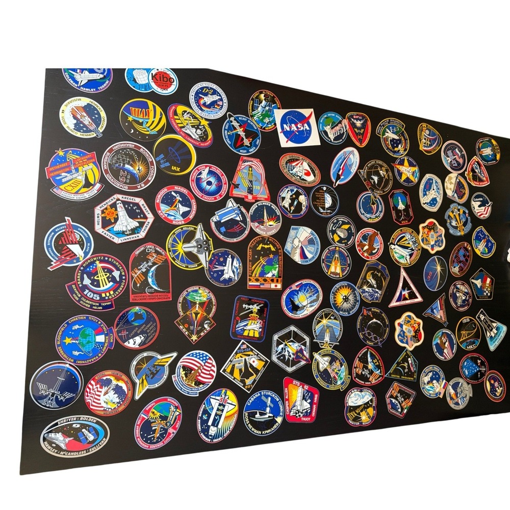 NASA Sticker Lot Multicolor Space Shuttle ISS Mission Patch Designs 80+ Piece